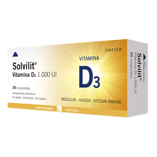 Farmasierra Solvilit Vitamina D3 1000IU 30 tabletas